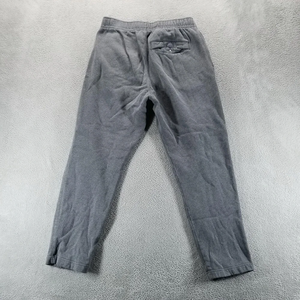 Nike Sweatpants Mens M Gray Fleece Tapered Elastic Waist Pockets Gym Workout‎